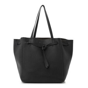 Celine Black Leather Tote Bag